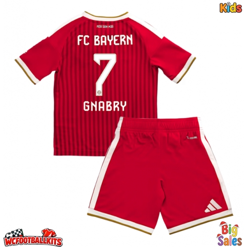 Bayern Munich Serge Gnabry #7 Replica Home Stadium Kit for Kids 2026-27 Short Sleeve (+ pants)